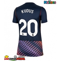 Camisa de Futebol Tottenham Hotspur Mohammed Kudus #20 Equipamento Secundário Mulheres 2026-27 Manga Curta